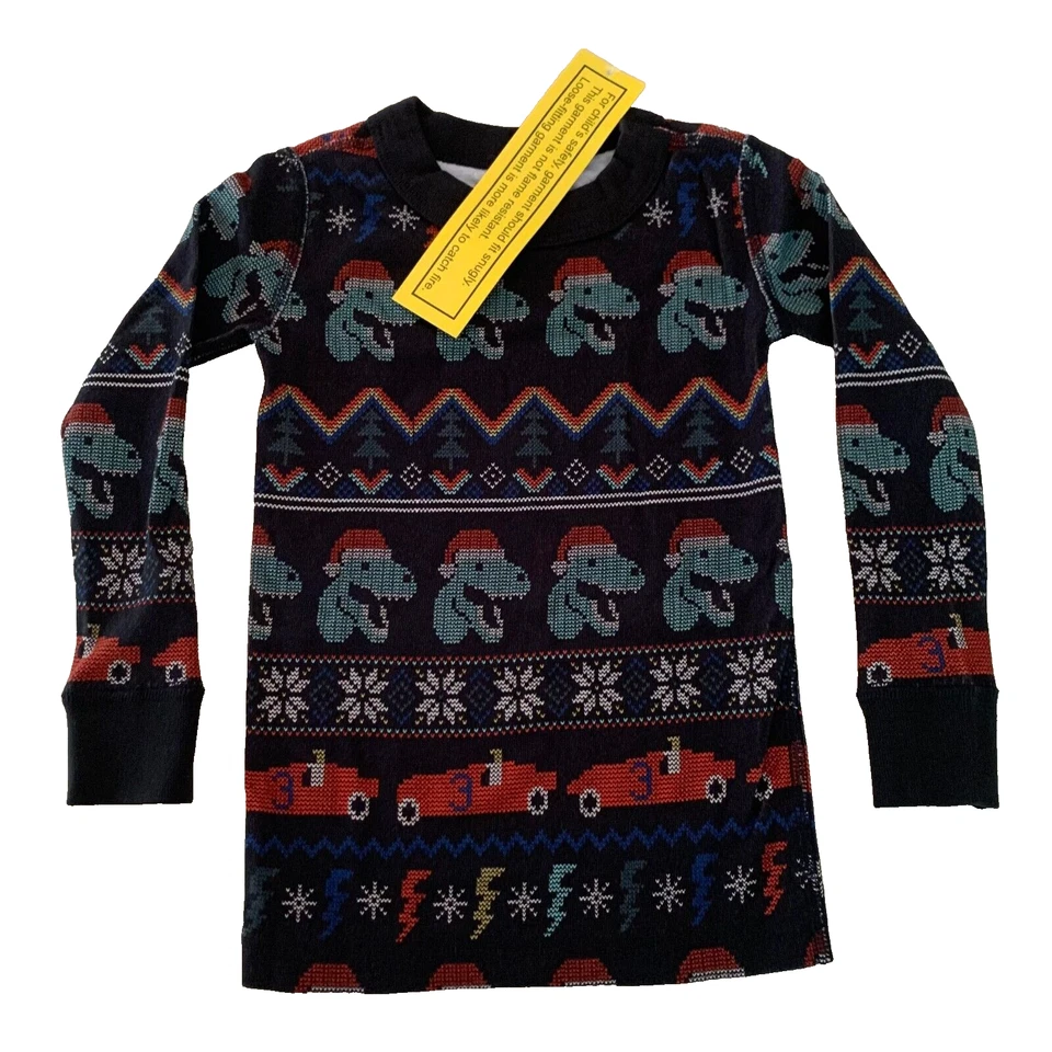 Impresionante conjunto de pijama "HOLIDAY DINO" de Hanna Andersson. 2-3 años. ¡Gran idea de regalo! Foto 4 de 4