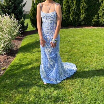 Sherri Hill Elegant Prom Dress Size 6 - Periwinkle | eBay
