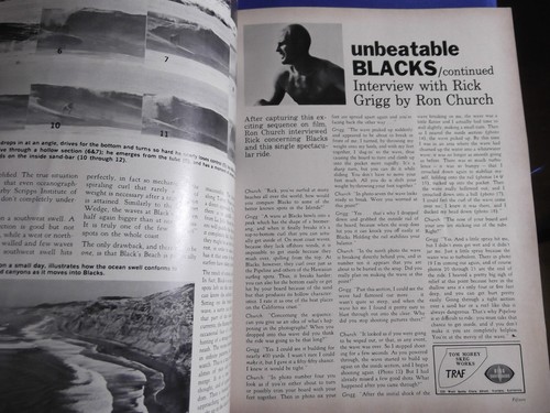 SURF GUIDE MAGAZINE JAN 1965 RICK GRIGG BLACKS EAST COAST USA VINTAGE - Picture 4 of 6