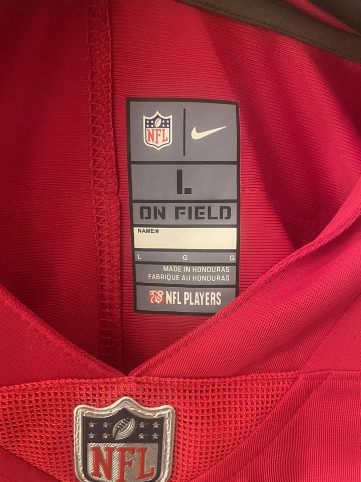 NFL Nike On The Field 49ers Jerry Rice 男式球衣中号 — 第 2/3 张图片