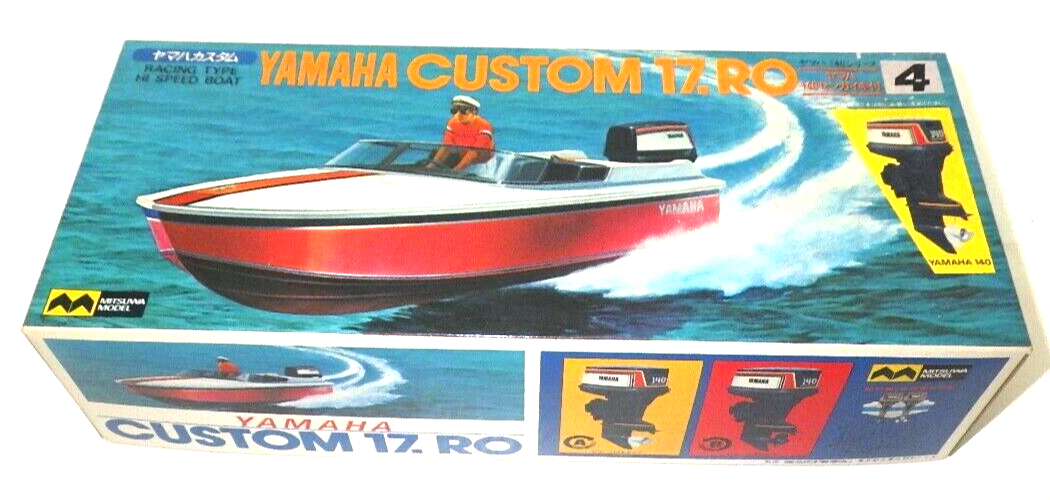 Vintage MITSUWA YAMAHA CUSTOM 17. RO Model Kit Boat With 140 Vintage MITSUWA YAMAHA CUSTOM 17. RO Model Kit Boat With 140