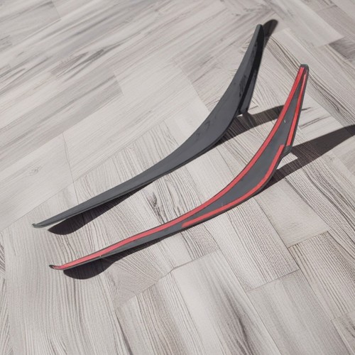For Toyota Corolla 2020-2024 Front Headlight Eyebrow Eyelid Strip Glossy Black - Picture 7 of 11