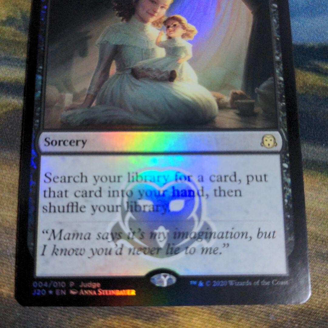 悪魔の教示者　Demonic Tutor Judgeプロモ　foil 最安値 MTG Demonic Tutor - Judge 2020 - FOIL Promo - ENG - MP Condition