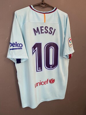 FC Barcelona メッシ 10番 シャツ Mサイズ MEN FC BARCELONA 2017/2018 MESSI #10 FOOTBALL SOCCER SHIRT JERSEY