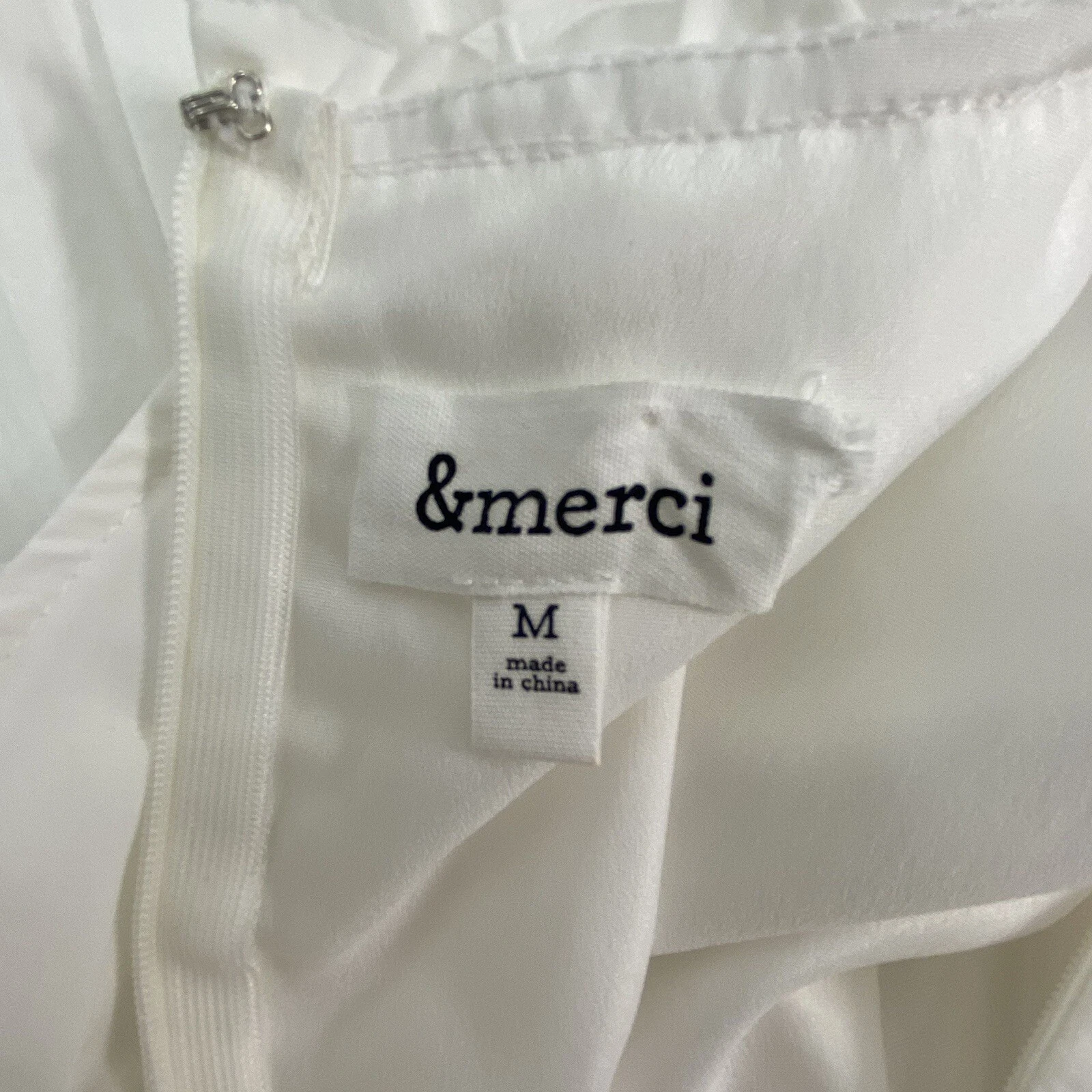 VALENTINO Abito MIDI bianco &Merci taglia M arricciato a più livelli cottage spiaggia crociera costiera