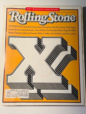 1987 Rolling Stone Magazine 20th Anniversary McCartney Jagger Dylan Wonder Bono