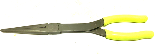 New Snap-on™ 911ACF 11" long Yellow Hi-Viz Vinyl Grip Needle Nose Pliers Unused - Picture 2 of 7