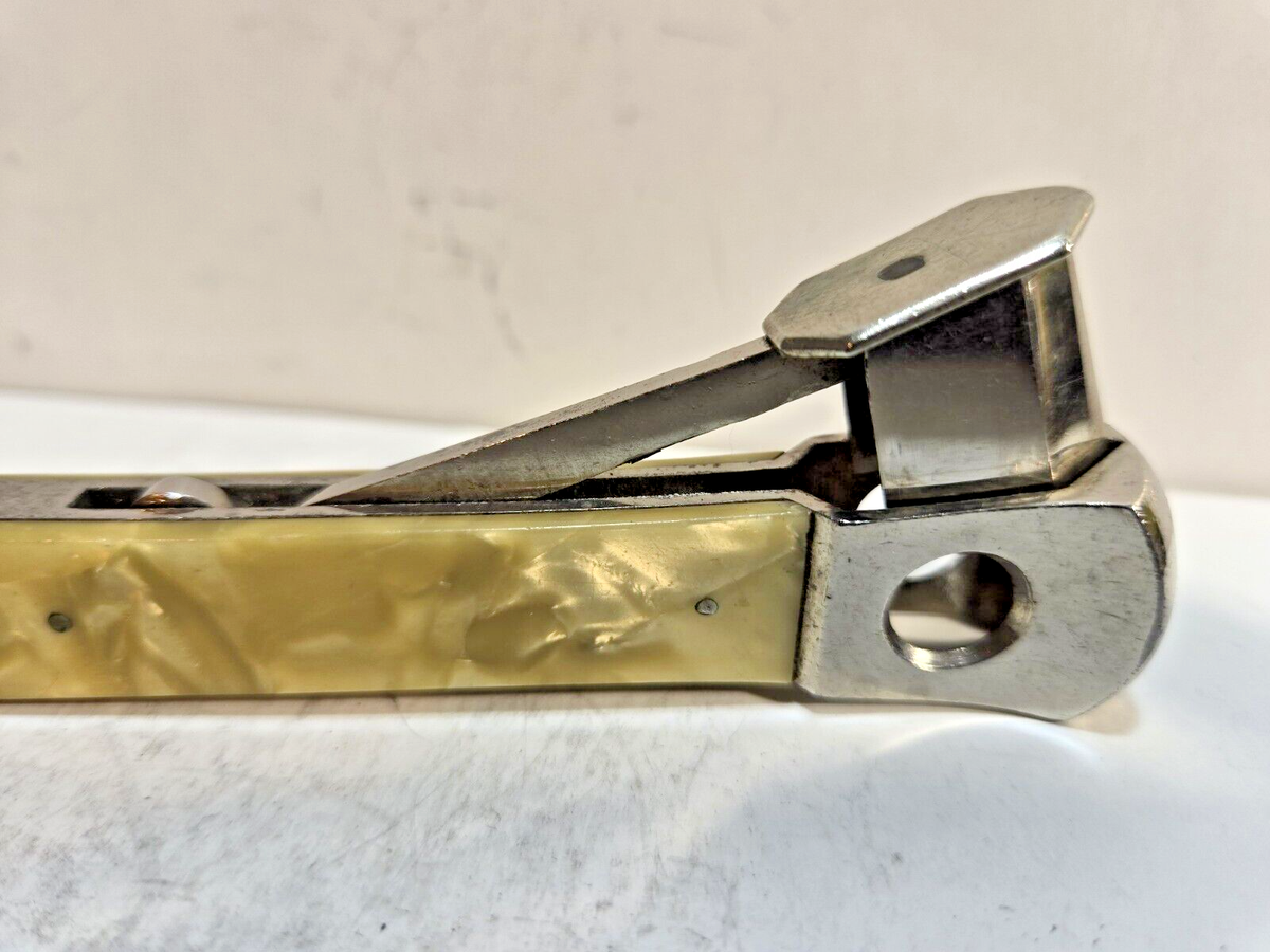 Vintage Working German Donatus Solingen Silver Tone Cigar Cutter