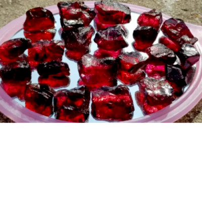Certified Natural Red Painite Rough Burmese Facet 2100 Ct Raw Loose Lot Gemstone