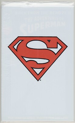 ADVENTURES OF SUPERMAN #500   WHITE POLY EDITION W/CARD   KEY ISSUE - 1ST APP