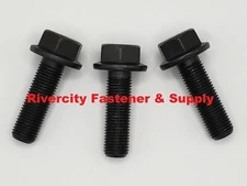 (3) 3/8-24x1-1/4 Grade 8 Hex Head Flange / Frame bolt / Cap Screws 3/8-24x1-1/4