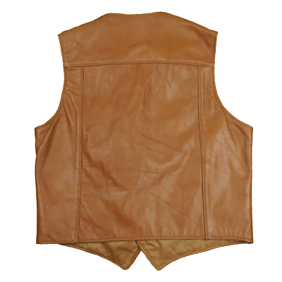 トップス 44 80s Schott N.Y.C. Mouton Leather Vest Vintage 80s Down by Schott Leather Vest Mens 40 Shearling Naked