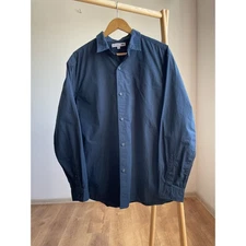 Uniqlo x J.W. Anderson Navy Relaxed Fit Shirt Size M