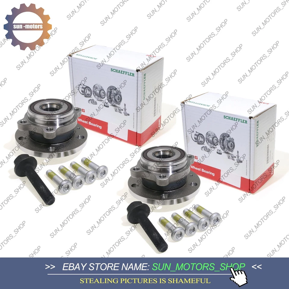 2pcs Front Wheel Hub Bearing Assembly For VW Jetta Golf Tiguan Passat AUDI A3 TT Foto 2 de 4