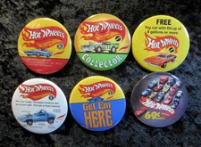 **HOT WHEELS REDLINE VINTAGE-STYLE BUTTONS! 1960s Diecast, Vintage Red Lines**