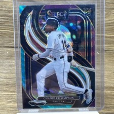 2025 Panini Select Premier Level Chandler Simpson #153 Tri-Color Prizm RC