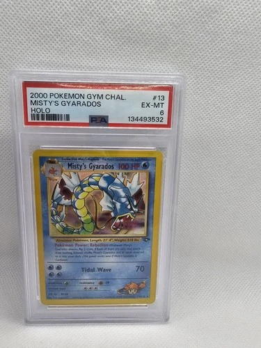 Misty's Gyarados 13/132 Gym Challenge Holo PSA 6