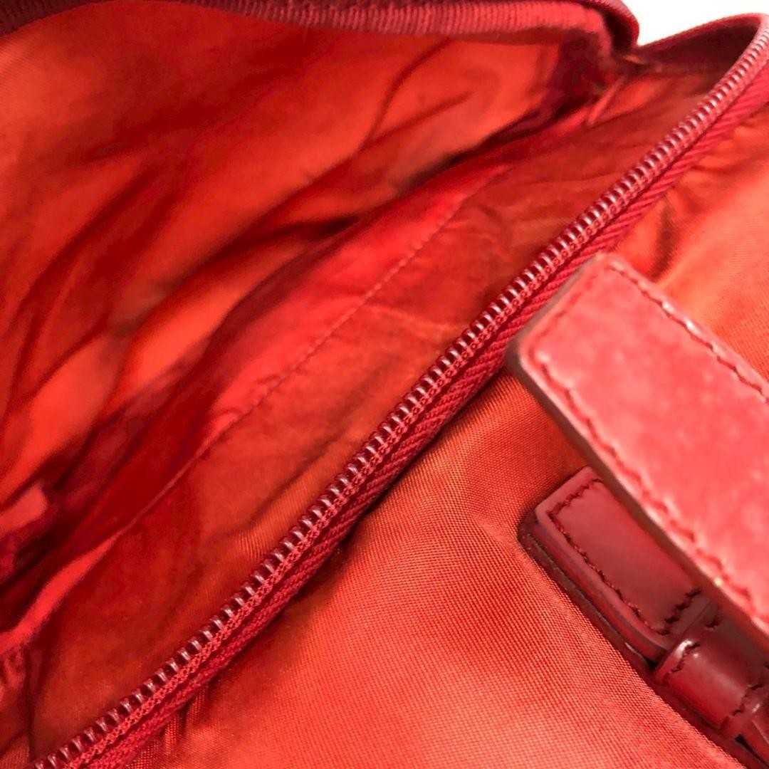 PRADA Nylon Backpack Red Brand Lady Bag Handbag Ladies Men s Brand from japan thumbnail 7