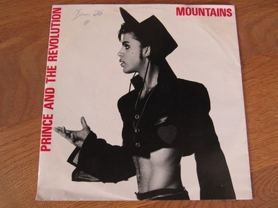 Prince & the Revolution Mountains Vinyl Single  PROMO Copy  RAR PROMO Sticker