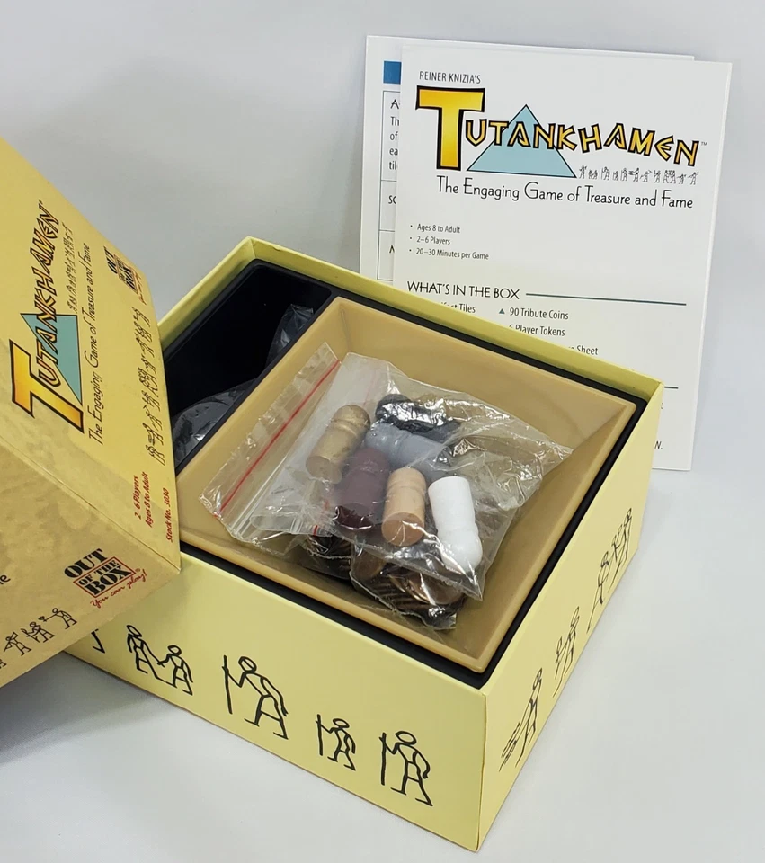 TUTANKHAMUN Board Game King Tut Egypt Pyramid Reiner Kinzia Strategy Game  - Image 3 of 4