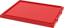 35191 Lid for 35190 and 35195 Plastic Nest and Stack Storage Tote, Red, (6-Pack)