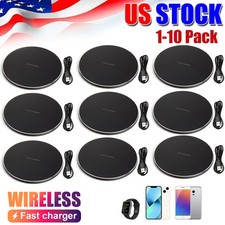 Wireless Fast Charger Charging Pad Dock for Samsung iPhone Android CellPhone Lot