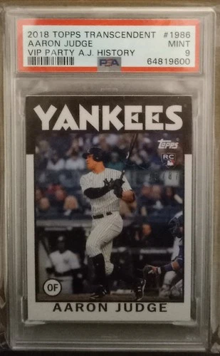 2017 2018 Topps 19/87 Transcendent #1986 Aaron Judge Psa 9