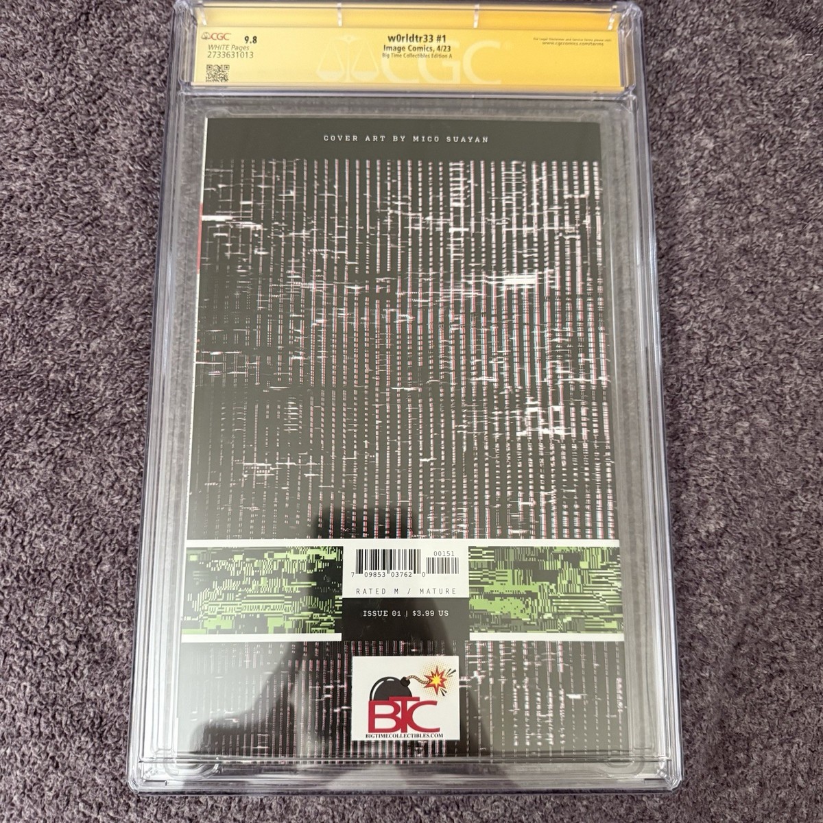 CGC SS 9.8 W0rldtr33 #1 Signed By Mico Suayan | eBay