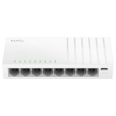 CUDY GS108U SWITCH 8 PORT GIGABIT MIT USB-C SWITCH UNGESTEUERT