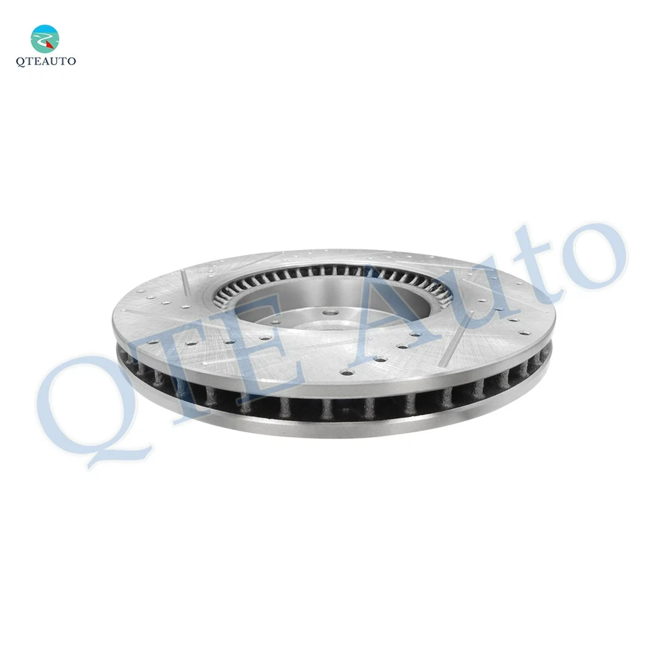 前 300 毫米钻槽盘式制动转子适用于 2011 - 2014 现代索纳塔 — 第 3/4 张图片