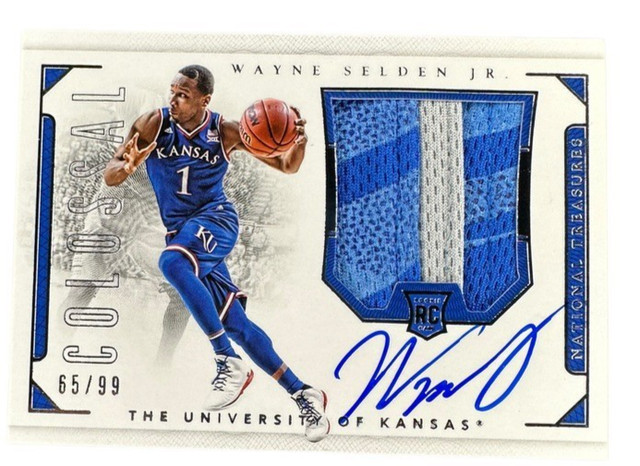 2016 National Treasures Collegiate Colossal Signatures /99 Wayne Selden Jr Auto
