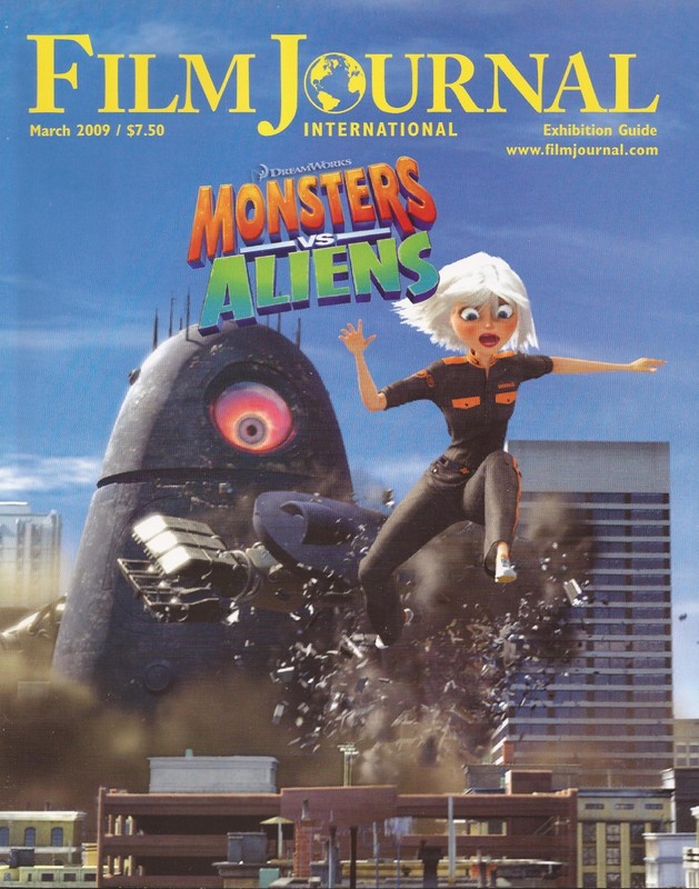 Film Journal International March 2009 Exhibition Guide Monsters vs. Aliens Cover
