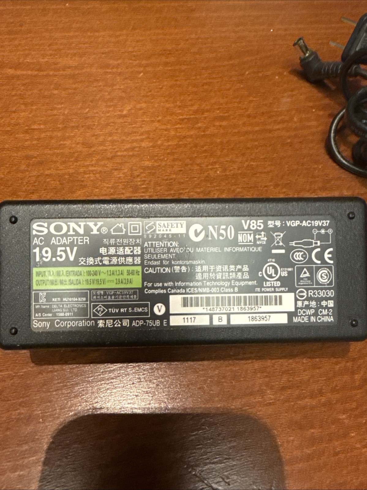 Charger Vgp-ac19v19 Vgp-ac19v37