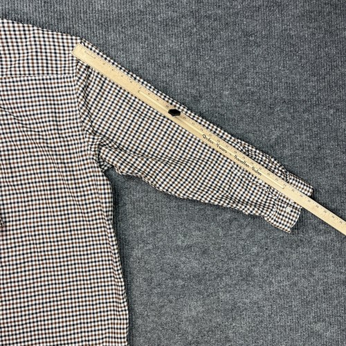Cat Caterpillar FR Shirt Mens Size 3XL Plaid Brown Black Heavy Weight ARC 2 Work - Picture 16 of 23