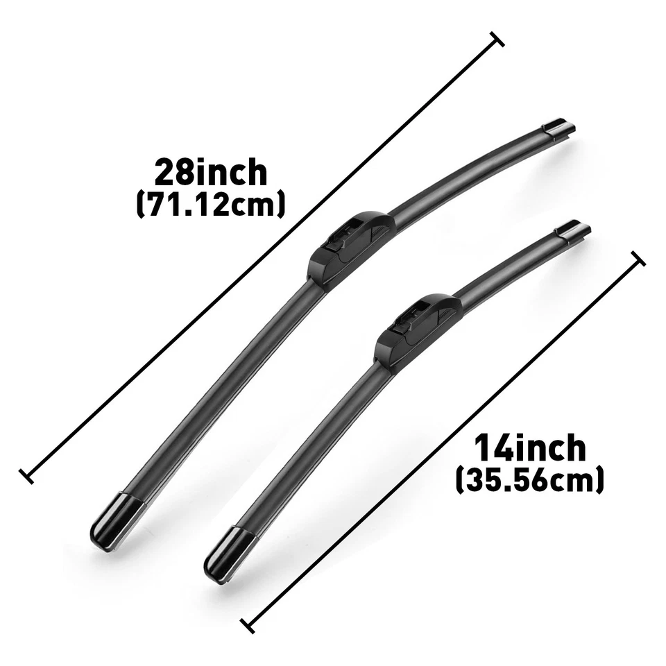 Windshield Wiper Blades Pair 28"+14" All Season For Toyota PRIUS C 2012-2019 — 第 2/4 张图片