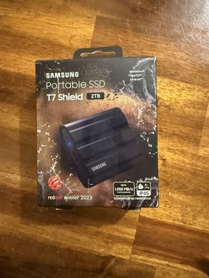 Samsung T7 Shield 2TB USB-C Portable External SSD - Black (MU-PE2T0S)