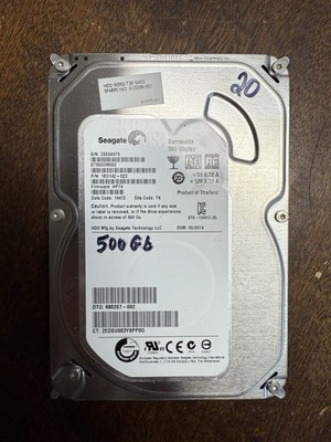 TESTED Seagate Barracuda 500GB internal hard drive HDD  model ST500DM002 #20