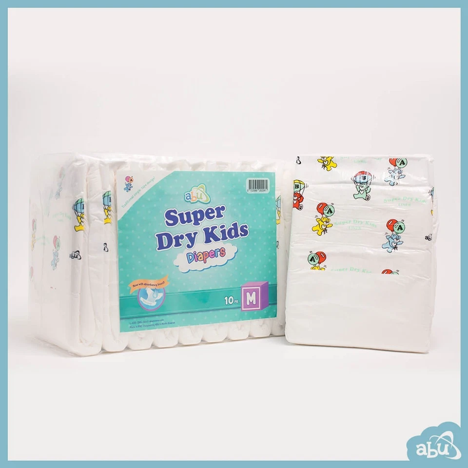 Pañales para niños ABUniverse SDK súper secos (paquete de 10 o estuche de 40) ABDL Foto 3 de 4