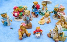 Lot of 13 Cherished Teddies Figurines Damaged / Repair / Parts / Craft Lot