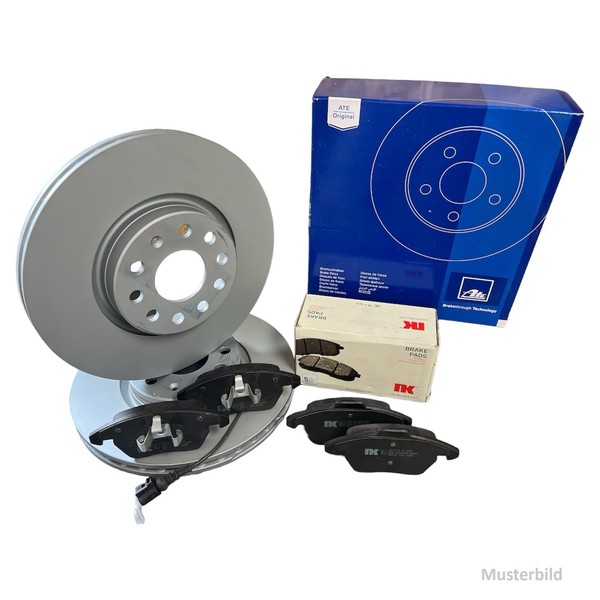 ATE Bremsen Bremsscheiben + NK BremsbeläGe Wako Vorne FüR BMW 5Er E60 E61-image