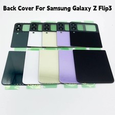 Back Cover For Samsung Galaxy Z Flip3 Glass Rear Battery Housing Repair Parts