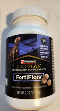 Purina Pro Plan FortiFlora Probiotic Supplements for Dogs 45 Tabs Exp 2027 NEW