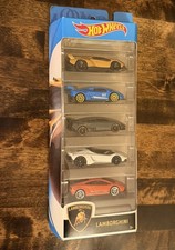Hot Wheels Lamborghini Series 1:64 Diecast Cars 5-Pack Multicolor Unopened Set