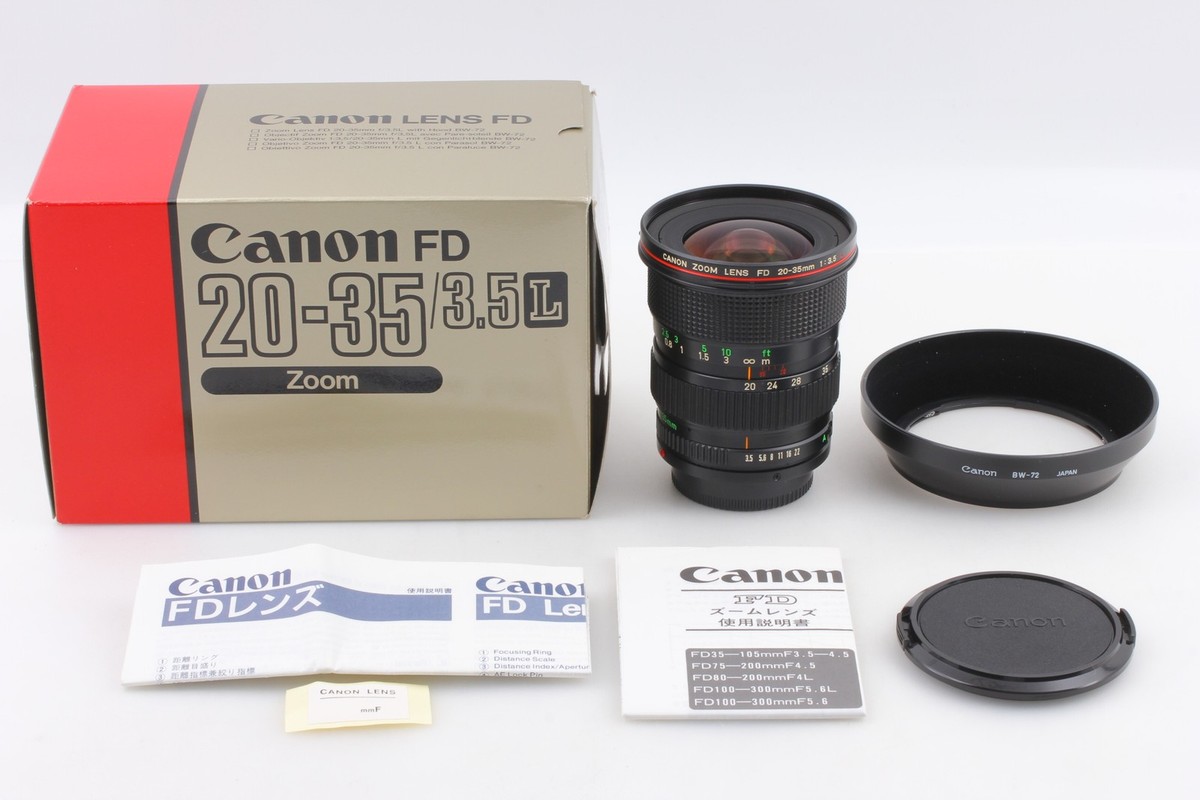 【美品】 Canon New FD 20-35mm f3.5 L MFレンズ New FD20-35mm f/3.5L - Canon Camera Museum