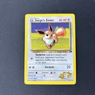 Pokemon Card Gym Challenge Lt. Surge's Eevee 51/132 WOTC