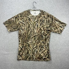Browning Shirt Mens XXL Camo Blades Mossy Oak Shadow Grass Short Sleeve Hunting