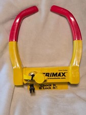 Trimax Tcl65 Universal Auto Rv Trailer Car Wheel Chock Lock Boot With Keys