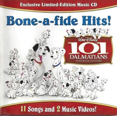 Bone A Fide Hits Walt Disney 101 Dalmatians (Kids Music Audio CD)