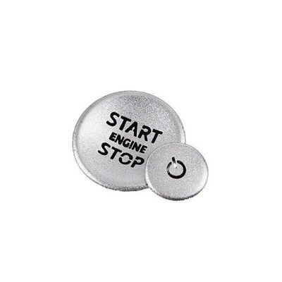 For Defender 110 2020-UP Silver Aluminum Engine Start Stop Ignition Button Ring