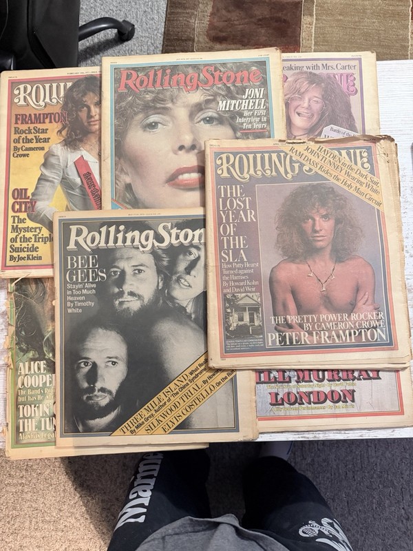 Vintage Rolling Stone Magazine Lot of 7